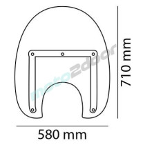 SZYBA OWIEWKA UNIWERSALNA PUIG AMERICA III PRZEZROCZYSTA
