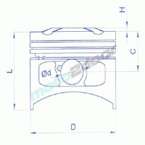 TŁOK METEOR KYMCO 125 150 4T (57,40)