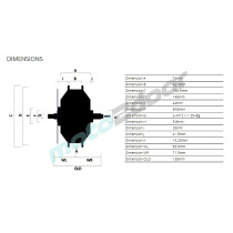 SILNIK BAFANG H400B RM G020.250.DC 36V/250W KOŁO TYLNE