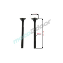 GŁOWICA KOMPLETNA DO CYLINDRA GY6 4T 50CCM 47MM (DŁUGIE ZAWORY - GRZYBKI STANDARDOWE) POWER FORCE