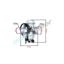 GAŹNIK POWER FORCE PD32J Z ELEKTRYCZNYM PODGRZEWANIEM HONDA TRX450  TRX350 TRX300 TRX250  GZC000048