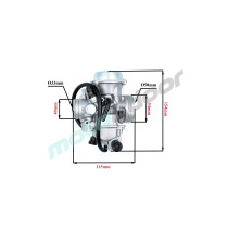 GAŹNIKPOWER FORCE PD32J HONDA TRX450 TRX400 TRX350 TRX300 TRX250 GZC000049
