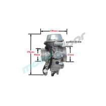 GAŹNIK POWER FORCE YAMAHA GRIZZLY 600/660 CCM 98-08R.CAN-AM DS650  GZC000050