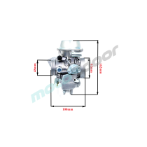 GAŹNIK POWER FORCE PD42J-C YAMAHA RHINO 660 GRIZZLY600