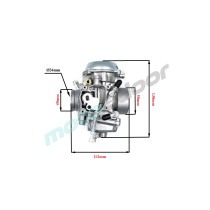 GAŹNIK POWER FORCE PD34J-2 POLARIS RANGER 400/500 MAGNUM 325/500 CCM