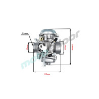 GAŹNIK POWER FORCE PD34J-2 POLARIS RANGER 400/500 MAGNUM 325/500 CCM