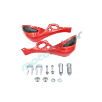 HANDBARY POWER FORCE - CZERWONE OSŁONY RĄK, DŁONI ENDURO CROSS QUAD-ATV  GY6107812-H