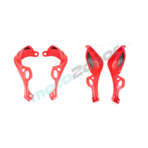 HANDBARY POWER FORCE - CZERWONE OSŁONY RĄK, DŁONI ENDURO CROSS QUAD-ATV  GY6107812-H