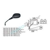 LUSTERKO LEWE APRILA SPORT CITY 125/200/250/300 POWER FORCE