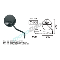 LUSTERKO PRAWE HONDA AFRICA TWIN 750 94-2003 POWER FORCE