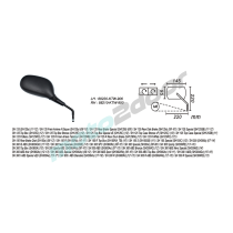 LUSTERKO PRAWE HONDA SH 125/150/300 2008-2017 POWER FORCE