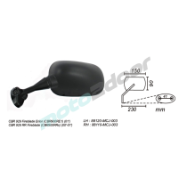 LUSTERKO LEWE HONDA CBR 929 2000-01 POWER FORCE