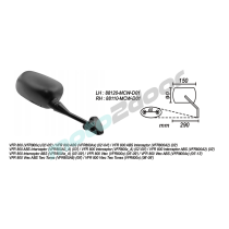 LUSTERKO PRAWE HONDA VFR 800 2002-2013 POWER FORCE