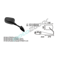LUSTERKO PRAWE HONDA VFR 800 FI 2000-01 POWER FORCE