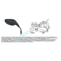 LUSTERKO PRAWE HONDA PCX 125/150, CRF 250 POWER FORCE