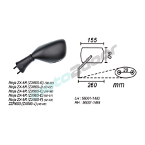 LUSTERKO LEWE KAWASAKI ZX-6R/ZX-9R/ZZR600 1999-08 POWER FORCE