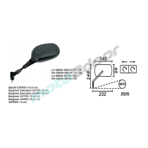 LUSTERKO LEWE SUZUKI BURGMAN 125/200 2005-11, BANDIT 650 05-06 POWER FORCE