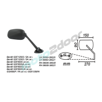 LUSTERKO PRAWE SUZUKI BANDIT 650/1250 2006-08, GSXF 2008-10 POWER FORCE