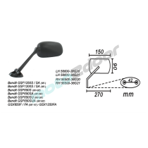 LUSTERKO LEWE SUZUKI BANDIT 650/1250 2006-08, GSXF 2008-10 POWER FORCE