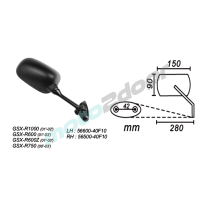 LUSTERKO PRAWE SUZUKI GSX-R 600/750/1000 2000-2003 POWER FORCE