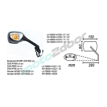 LUSTERKO PRAWE SUZUKI BOULEVARD M109R VZR1800 GSX-R1000 GSX-R600 GSX-R750 POWER FORCE