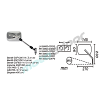 LUSTERKO PRAWE SUZUKI BANDIT/INAZUMA/GSX1400/GSX750/BURGMAN 400  POWER FORCE