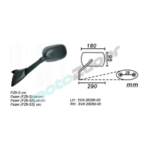 LUSTERKO LEWE YAMAHA FAZER FZ6-S/SA/SS 2004-07 POWER FORCE