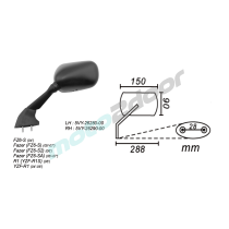 LUSTERKO LEWE YAMAHA YZ6-S 2005 FAZER YZ6-S 2005-2007 POWER FORCE