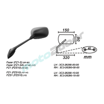 LUSTERKO LEWE YAMAHA FAZER FZ1-S/FZS10 2006-2015 2002 POWER FORCE