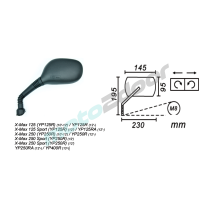 LUSTERKO LEWE YAMAHA X-MAX 125/250 2010-… POWER FORCE