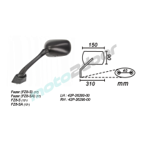 LUSTERKO LEWE YAMAHA FAZER FZ8-S 2011 FZ8-S 2012-…  POWER FORCE
