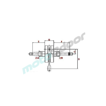 WAŁ KORBOWY TUNINGOWY POWER FORCE MINARELLI HORIZONTAL 50CC 2T  WAT000130