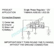 REGULATOR NAPIECIA POWER FORCE  4 PINY / MINARELI  / MORINI  RET000024