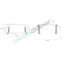 REGULOWANY DEFLEKTOR PUIG TOURING 27,7X10 CM (CLIP-ON) DO BENELLI TRK 502 PRZEZROCZYSTY