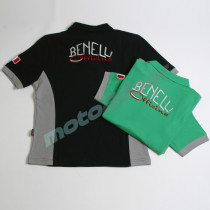 POLO BENELLI OFFICINE ZIELONO-SZARY XS