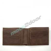 PORTFEL SKÓRZANY BENELLI BRĄZOWY