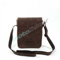 TORBA SKÓRZANA NA RAMIĘ BENELLI BRĄZOWA