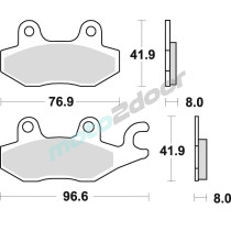 KLOCKI HAMULCOWE BRAKING SINTERED 725CM44 OFFROAD