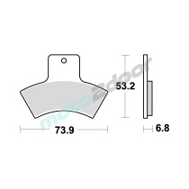 KLOCKI HAMULCOWE BRAKING SINTERED 860CM44 OFFROAD