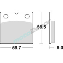 KLOCKI HAMULCOWE BRAKING SEMI METALLIC 644SM1