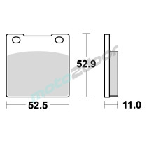 KLOCKI HAMULCOWE BRAKING SEMI METALLIC 645SM1