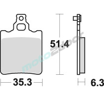 KLOCKI HAMULCOWE BRAKING SEMI METALLIC 648SM1
