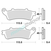 KLOCKI HAMULCOWE BRAKING SEMI METALLIC 653SM1