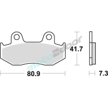 KLOCKI HAMULCOWE BRAKING SEMI METALLIC 667SM1