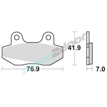 KLOCKI HAMULCOWE BRAKING SEMI METALLIC 673SM1