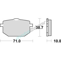 KLOCKI HAMULCOWE BRAKING SEMI METALLIC 683SM1