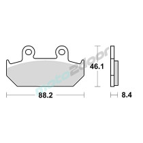 KLOCKI HAMULCOWE BRAKING SEMI METALLIC 690SM1