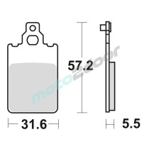 KLOCKI HAMULCOWE BRAKING SEMI METALLIC 694SM1