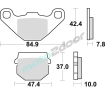 KLOCKI HAMULCOWE BRAKING SEMI METALLIC 702SM1