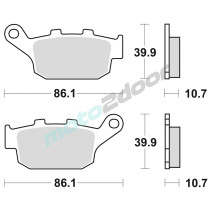 KLOCKI HAMULCOWE BRAKING SEMI METALLIC 711SM1